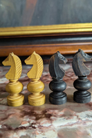 Pièces Régence en buis début 20e siècle - Roi de 6 cm