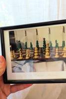 Lot de 5 petits cadres d'échecs décoratifs