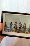 Lot de 5 petits cadres d'échecs décoratifs