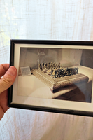 Lot de 5 petits cadres d'échecs décoratifs