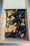 Jeu d’échecs espagnol ancien de style Indajesa – Roi 9,5cm (très bon état)