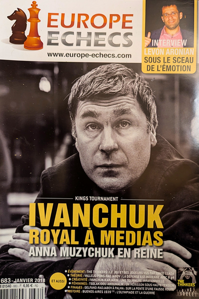 Ivanchuk - revue Europe Echecs 2018 (très bon état)