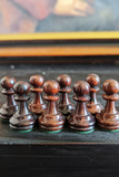 Pièces d'échecs de luxe de l'ancienne maison Prestable-Chevillote (très rare, excellent état) Roi de 8 cm
