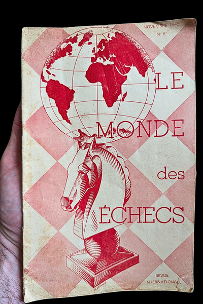 Revue ancienne 1946 !! Le MONDE des ECHECS (bon état)