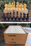 Jeu d’échecs espagnol ancien de style Indajesa – Roi 9,5cm (très bon état)