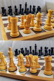 Pièces d'échecs avec échiquier (très bon état) - Roi de 10 cm