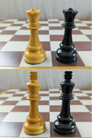 Pièces d'échecs avec échiquier (très bon état) - Roi de 10 cm