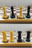 Pièces d'échecs avec échiquier (très bon état) - Roi de 10 cm