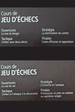 Lot de 8 livres : Cours de jeu d’échecs – RBA (Très bon état)