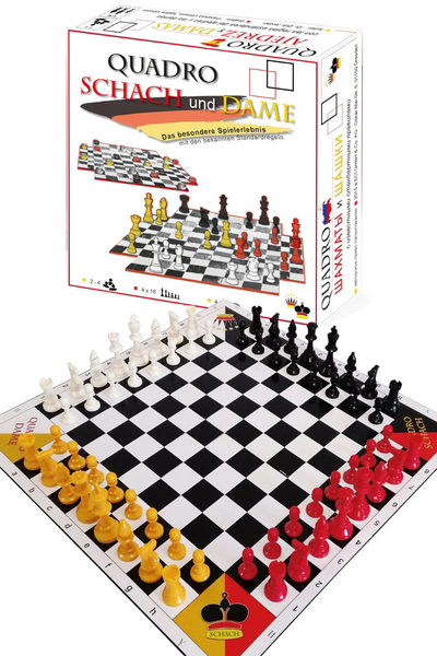 Jeu d'échecs à 4 pour des parties en famille ! (comme neuf)