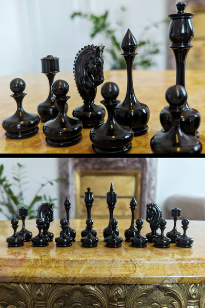 Pièces d'échecs soviétiques (élégance, parfait état)